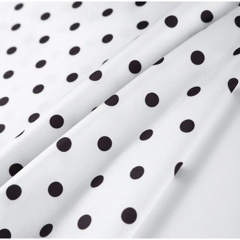 Fashion Lace Up Polka Dot Mini Dress Women Square Collar Short Sleeve Satin Party Dresses2026 Summer Lady Elegant Beach Robe New
