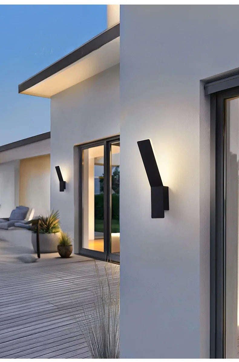 LED outdoor wall lamp IP65 modern simple waterproof hotel villa garden door creative outdoor lighting