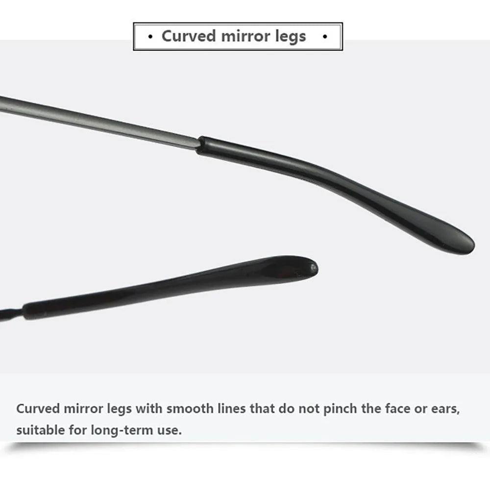 Elegant Reading Glasses Metal Frame Ultra-thin Men Women Reading Glasses Portable Mini Reading Presbyopia Eyeglasses with Box