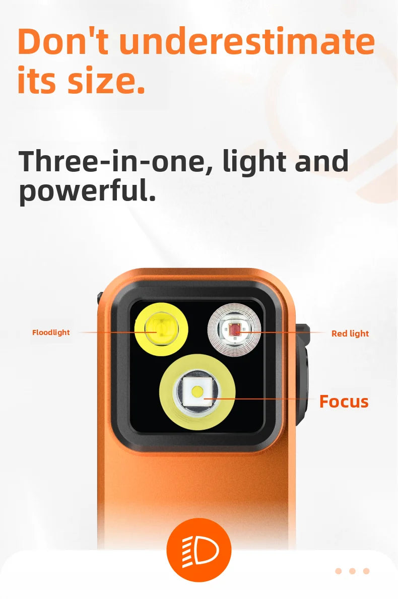 Olight Oclip Pro Ultra Flashlight 5.7cm Aluminum Alloy Outdoor Magnetic Headlight Portable Mini Flashlight Lithium Battery Gifts