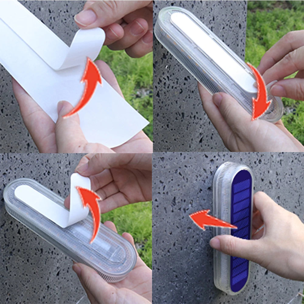 Solar Deck Light Solar Ground Light Outdoor Pathway Stair Lamp Railing Fence Yard IP68 Waterproof Driveway Solar Light