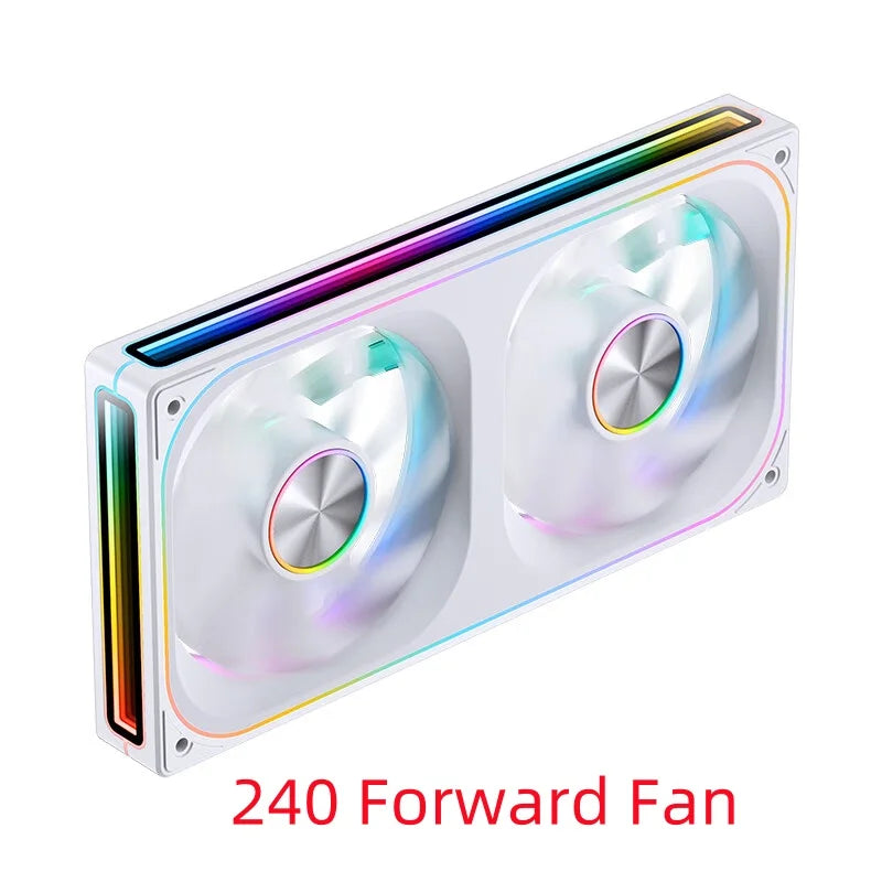 JONSBO ZA-120/240/360 Computer Case Fan 12CM 5V ARGB 120mm Monolithic Structure Water-Cooled Fan  PWM Forward/Reverse Fan Kits
