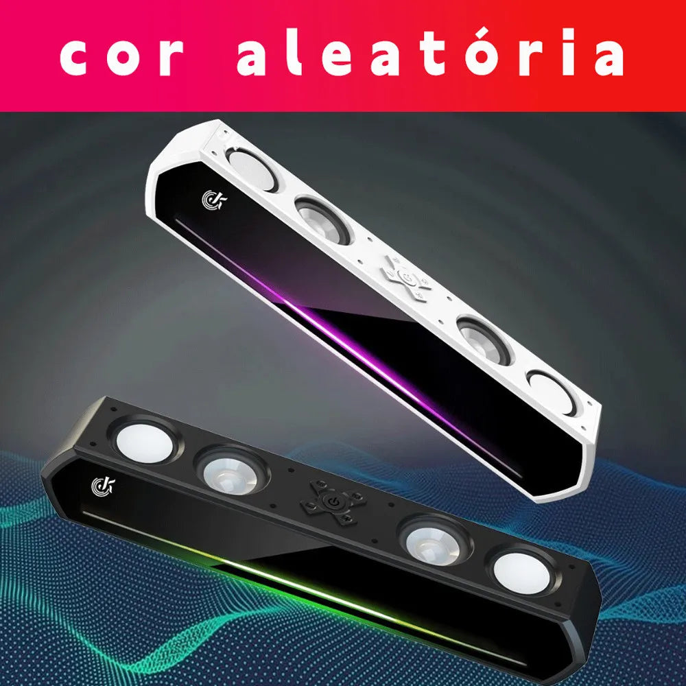 Caixa De Som Para TV Com Bluetooth 30W E 4 Alto-falantes Ideal Para PC Notebook Computador E Jogos