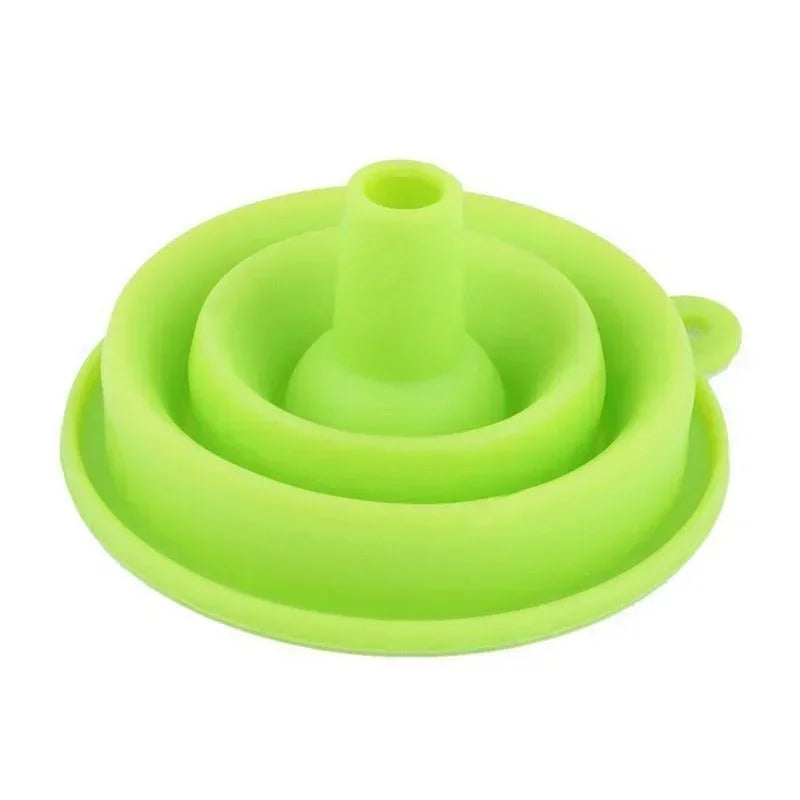 Folding Silicone Funnel for Filling Bottles Kitchen Silicone Funnel Food Grade TPR Collapsible Funnel Kitchen Gadgets Oil Filler