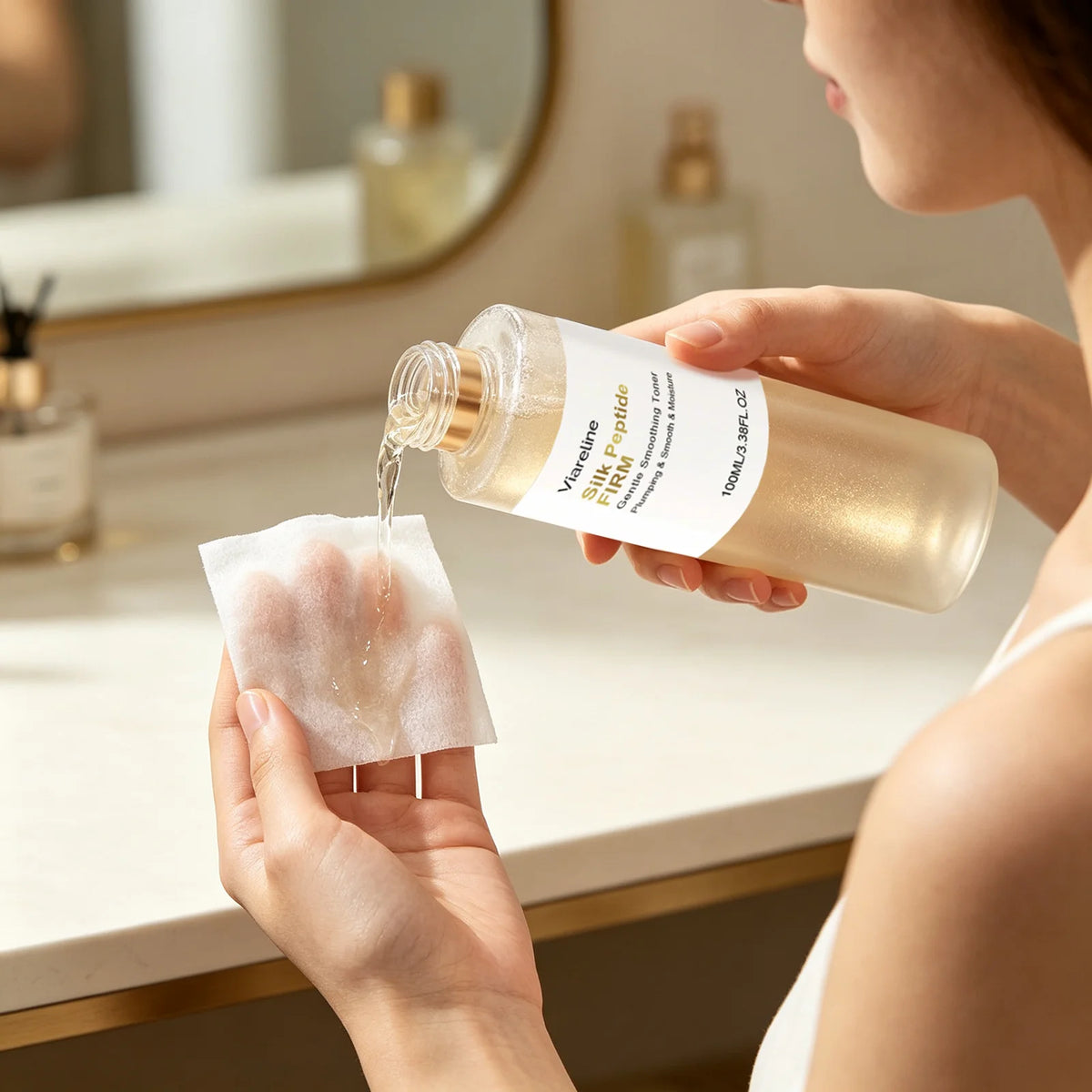Silk Peptide Glow Boosting Toner Hydrating Refresh Repair Skin Barrier Non Sticky Quick Absorb Facial Deep Collagen Booster Care