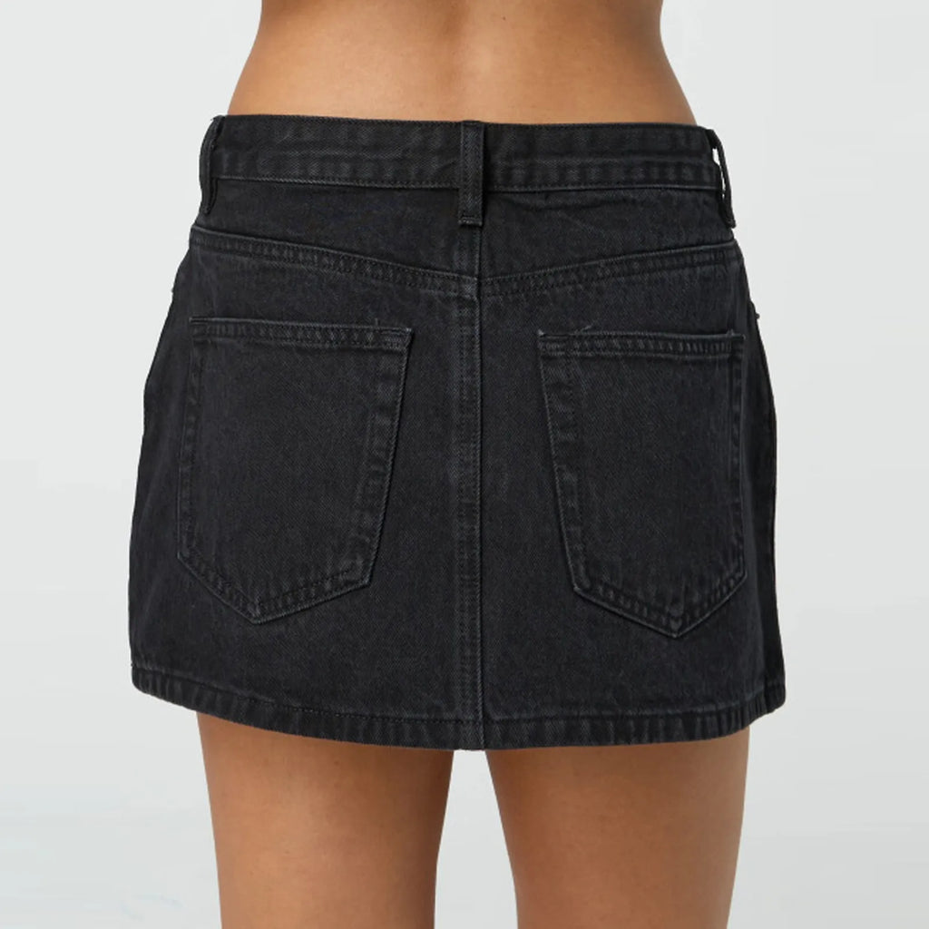 Vintage Denim Mini Skirts for Women Summer Fashion High Waist Straigth Short Faldas Casual Streetwear Classic Jean Skirt