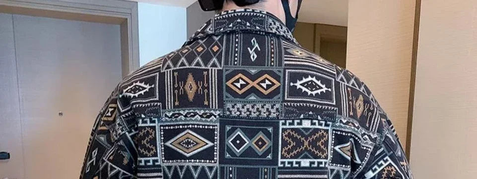 With Print Trendy Denim Jackets Man Autumn of Fabric Aesthetic Menswear Casual Cowboy Coat for Men Korean Popular Clothes Y2k.