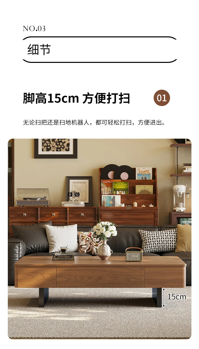 Modern Luxury Coffee Table Aesthetic Minimalist Trendy Coffee Tables Design Storage Mesa De Centro Sala Living Room Furniture