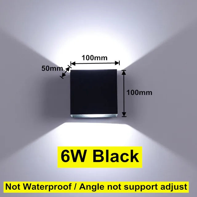 LED Wall Light Outdoor Waterproof IP65 Porch Garden Yard Wall Lamp & Indoor Bedroom Bedside Decoration Lighting Lamp AC110V 220V