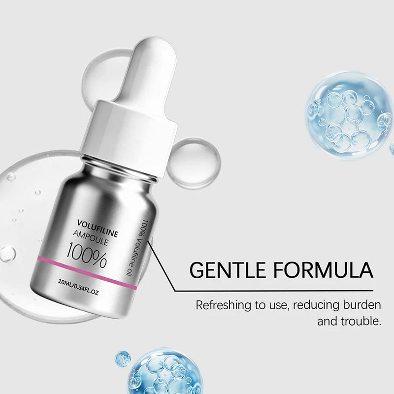 Volufiline 100% Ampoule Facial Serum 10ml Hydrolyzed Collagen Hyaluronic Acid Deep Hydrate Improve Rough Skin Gentle Easy Absorb