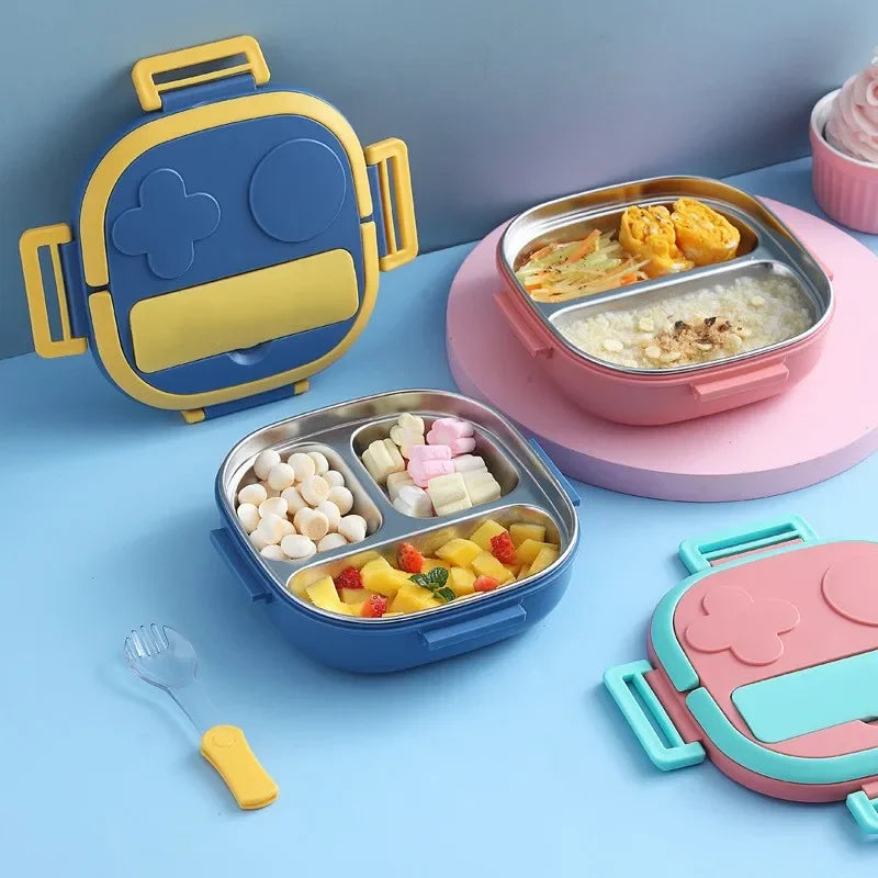 Bento Box Outing Tableware 304 Portable Stainless Steel Lunch Box Baby Child Student Outdoor Camping Picnic Food Container