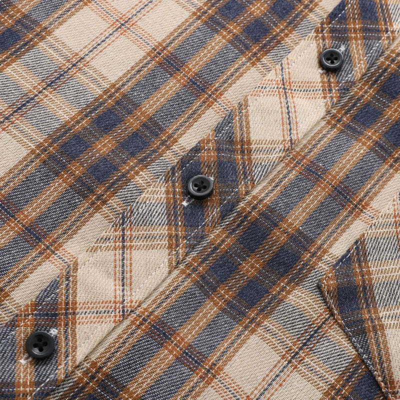 Men Shirt Plaid Flannel Long Sleeve Plus Size Loose Hip Hop Street Mens Casual Shirt Oversized Male Soft Dress Shirt Dropshippig