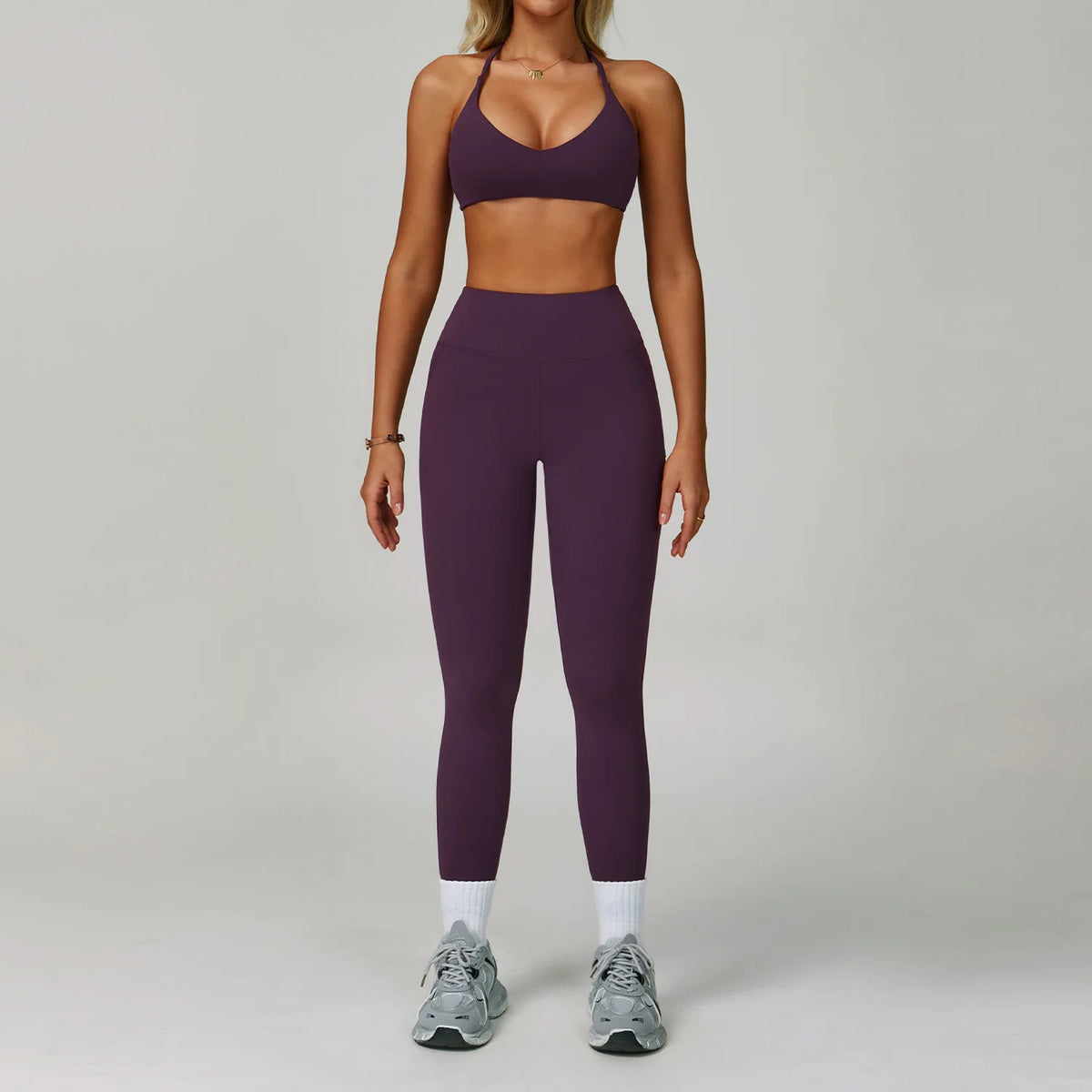 Women Tracksuit Yoga Set 2 Piece Gym Clothes Seamless Sportswear Workout Clothes Athletic Wear Legging Fitness Bra Sports Suits