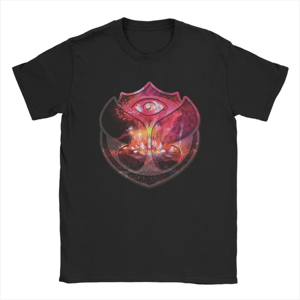 Tomorrowland Belgium 2025 Festival Trip Magical Futuristic Festival T Shirt Beach T Shirts Man Cotton Tees Short Sleeves Tshirt