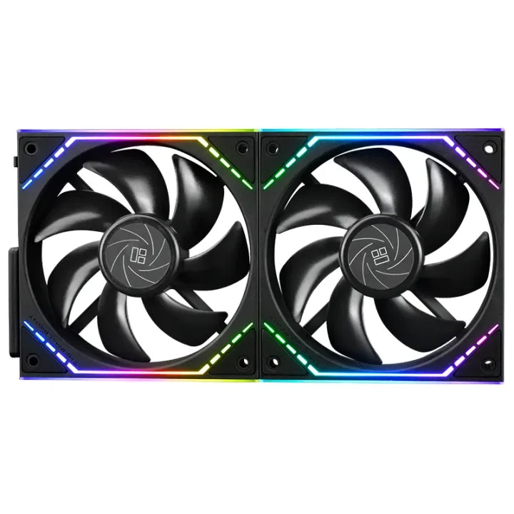Thermalright TL-M12Q X2 120mm PC Case Cooling Fans, Daisy-Chain | 2000RPM | High Airflow | ARGB | Dual Infinity Mirrors Lighting