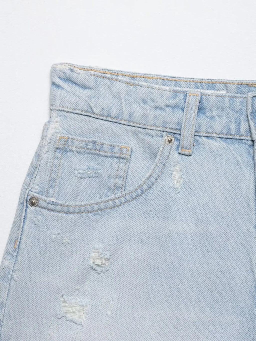 HH Women's High Waisted Denim Shorts Summer Ripped Jean Shorts Frayed Hem A-Line Casual Beach Party Hot Pants Streetwear