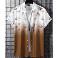 Hawaiian Men'S Shirt 3d Gradient Printing Loose Oversized Shirts And Blouses High-Quality Clothing Beach Party Sweatshirts