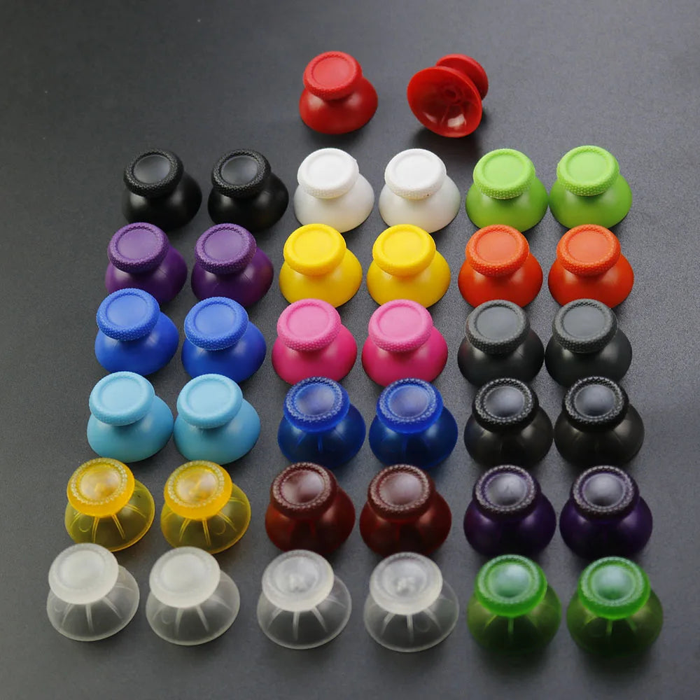 JCD 2pcs 3D Analog Joystick Stick For PS5 Controller Analogue Thumbsticks Caps Mushroom Game Head Rocker Replacement