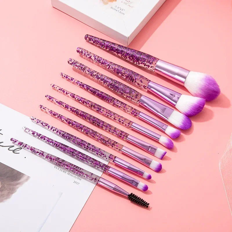 10PCS Makeup Brush Set Professional Super Soft Detail Brush Blush Brush Foundation Concealer Eyeshadow Brush