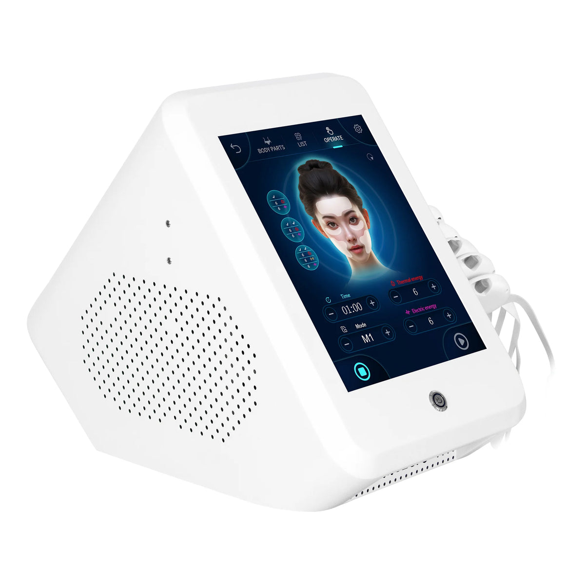 EMS RF PEFACE Professional Facial MYOslim Electrostimulation Machine Emrf Face Face Lifting Sculpt Face Pads Massager Device