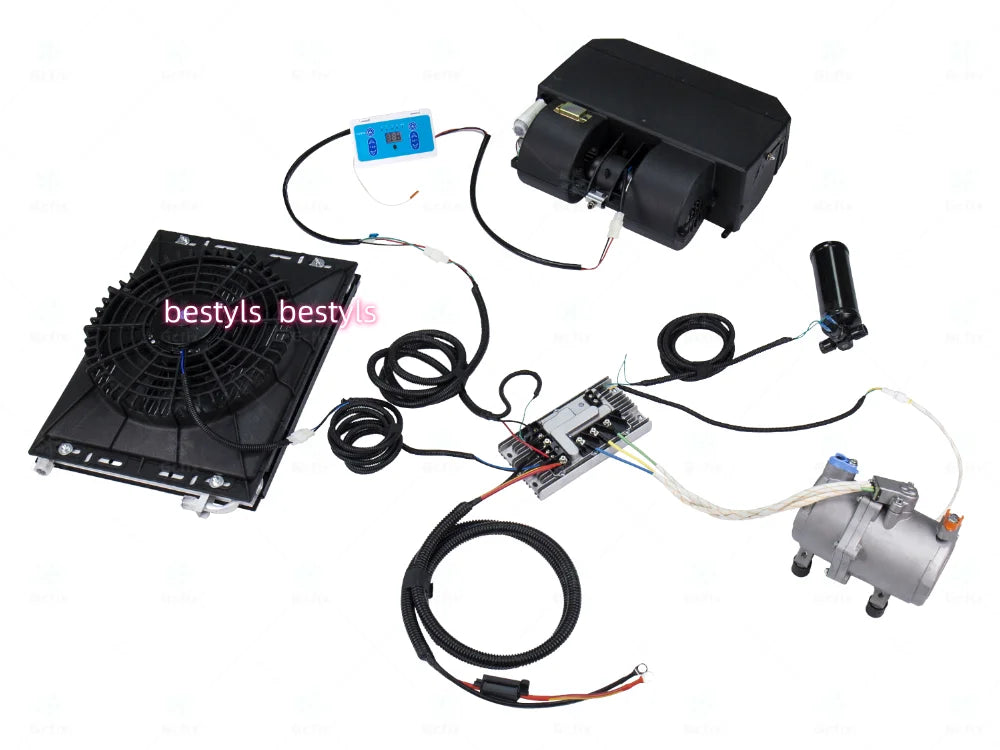 Auto Universal Automotive Auto Electric Air Conditioning 12V 24V Compressor for Cars Van Street Rod Hot Classic A/C Conditioner