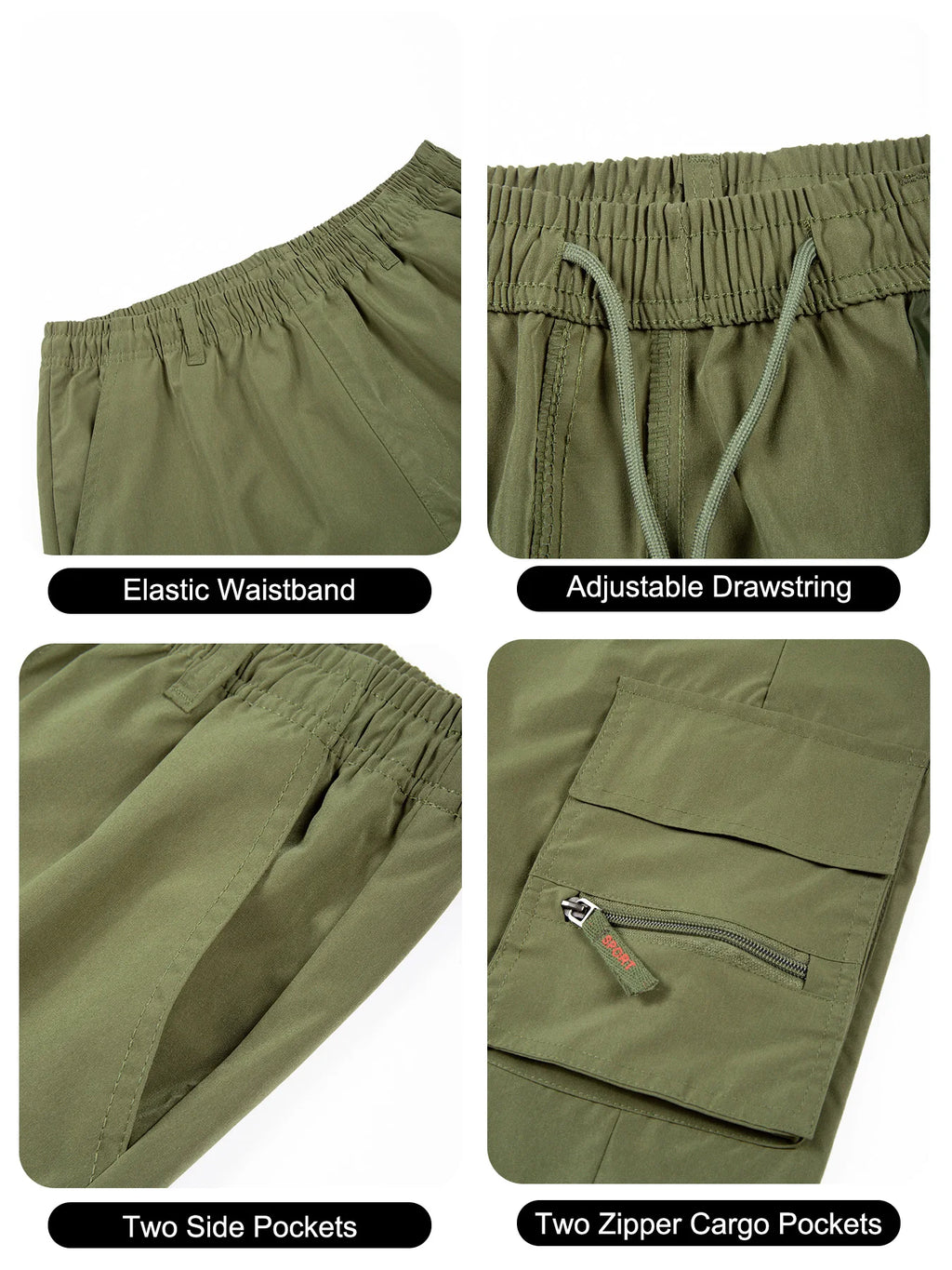 Men's Camouflage Cargo Shorts Casual Loose Work Tooling Shorts Summer Male's Outdoor Multi-pockets Knee Length Short Pants S-3XL