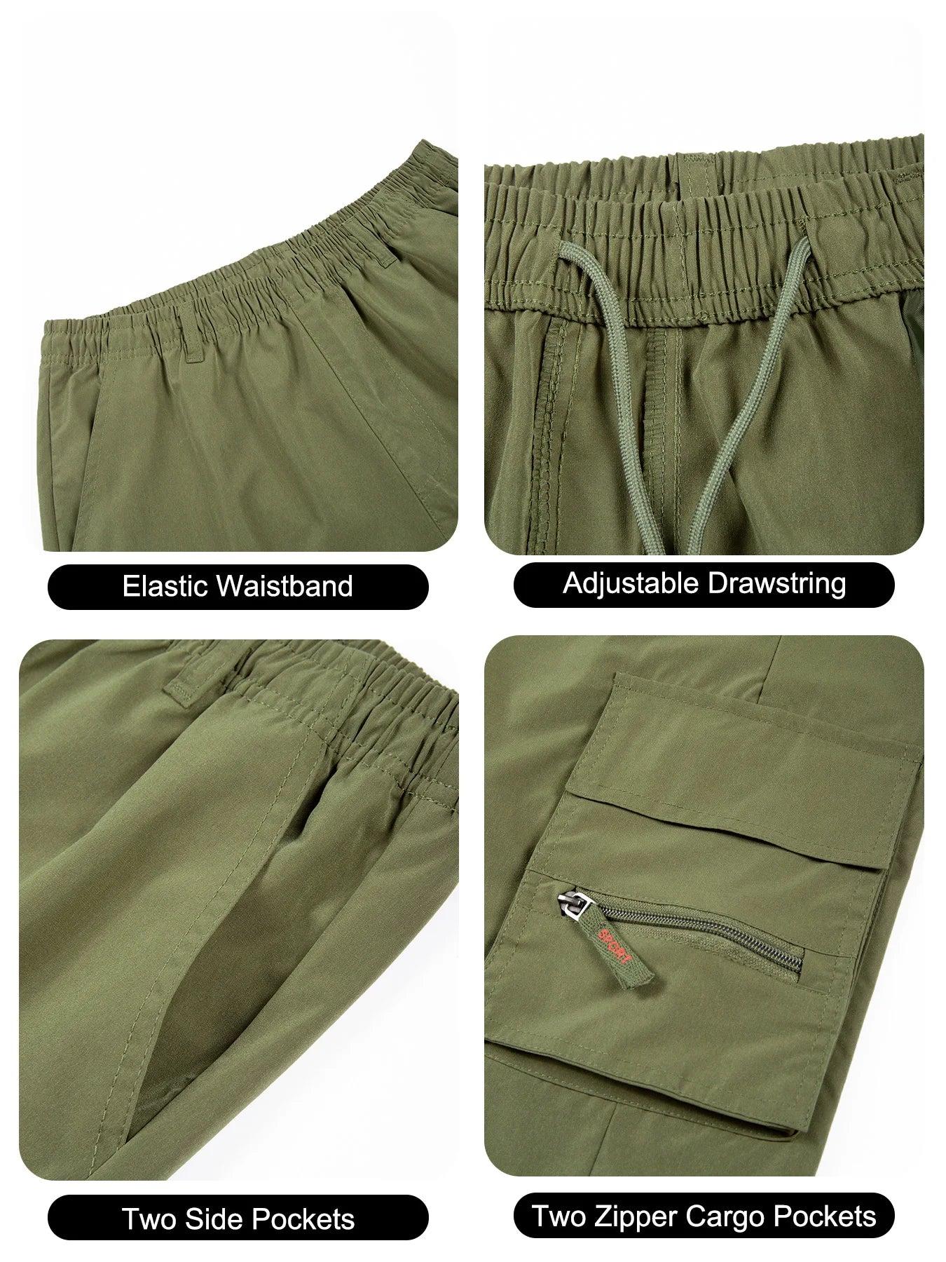 Men's Camouflage Cargo Shorts Casual Loose Work Tooling Shorts Summer Male's Outdoor Multi-pockets Knee Length Short Pants S-3XL