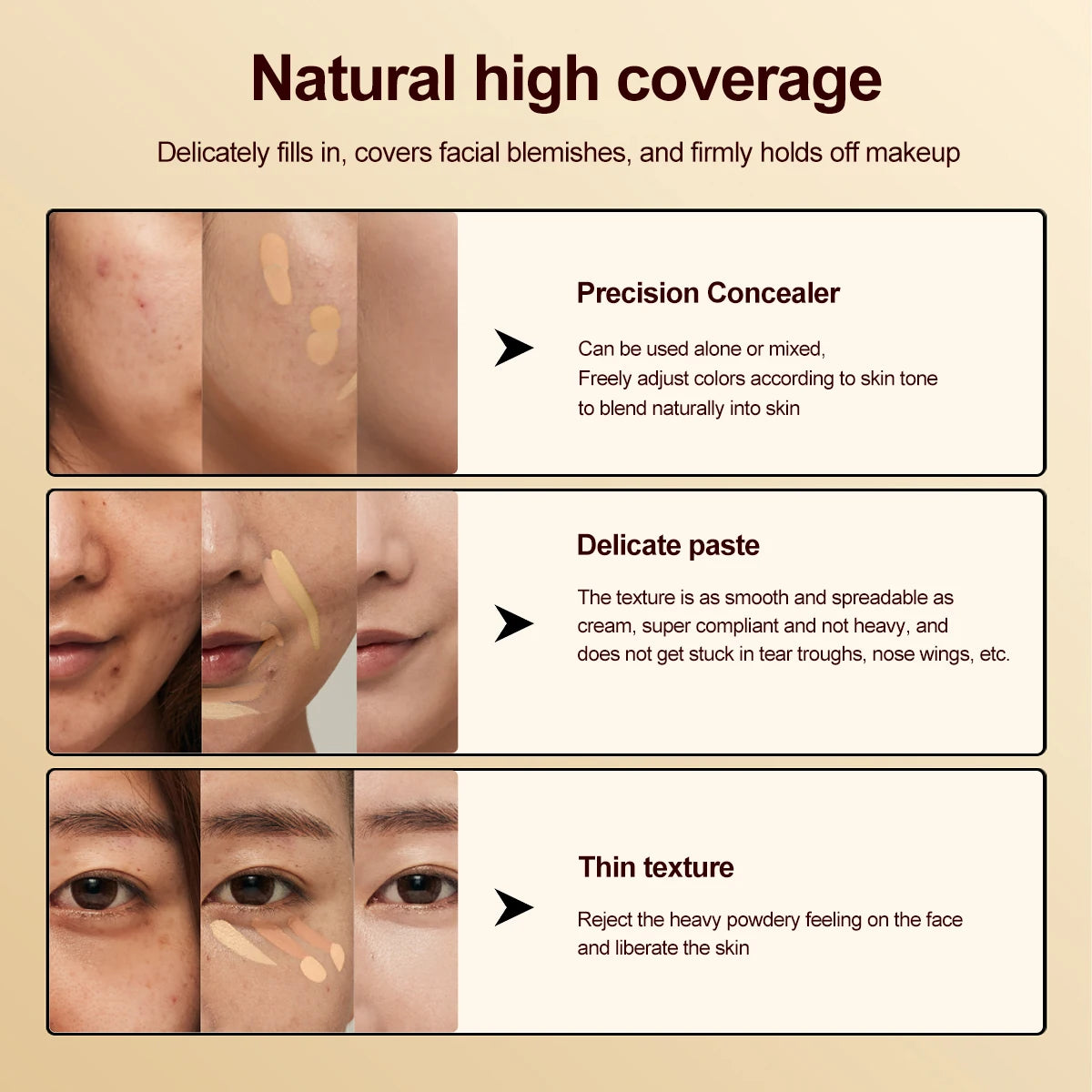 15 Colors Face Concealer Cream Contour Palette,Moisture Cream Makeup Foundation Full Coverage Foundation Covering Perfect Makeup