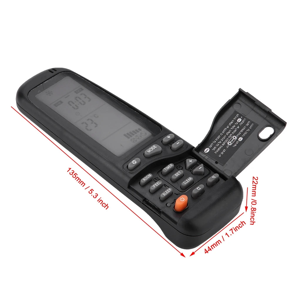 25 in 1 Universal Air Conditioner Remote Control for Electra Airwell Emailair Elco RC3 Cool Dehumidify Fan Timer LED Not Battery