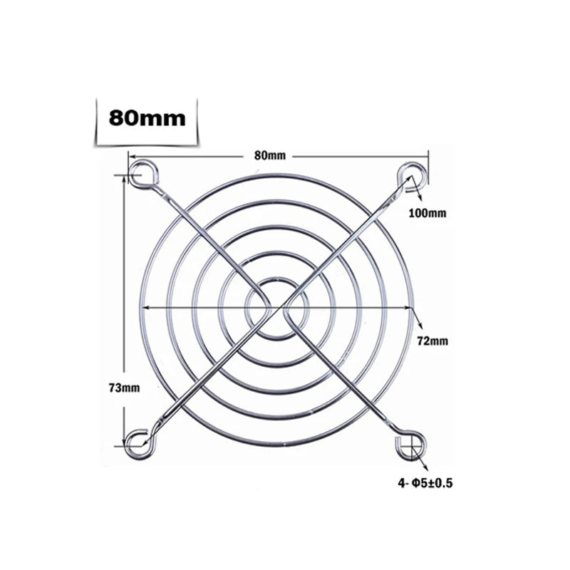 120mm X 120mm 90mm X 90mm 80mm X 80mm Metal Fan Guard With Screw For Computer Case Fans