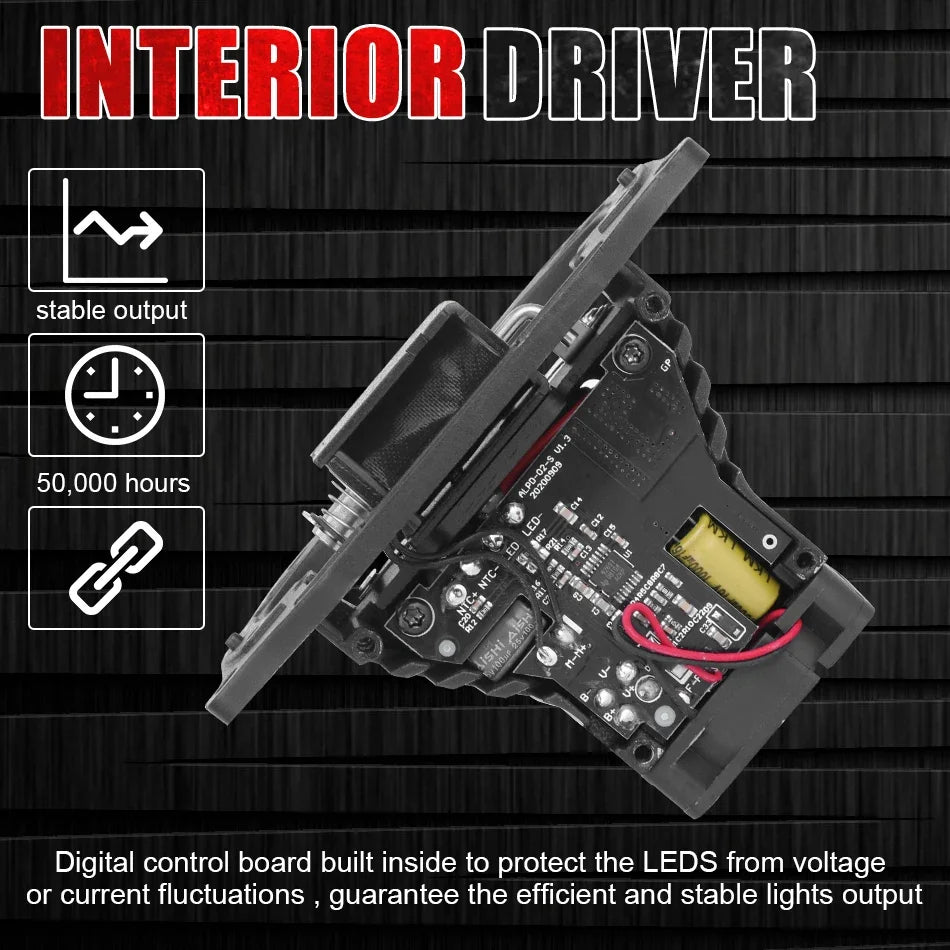 2PCS Bi LED Projector 3 Inches Headlights Fog lights Lenses  40000LM 120W Diode Headlamp For Hella LED Lights Projector