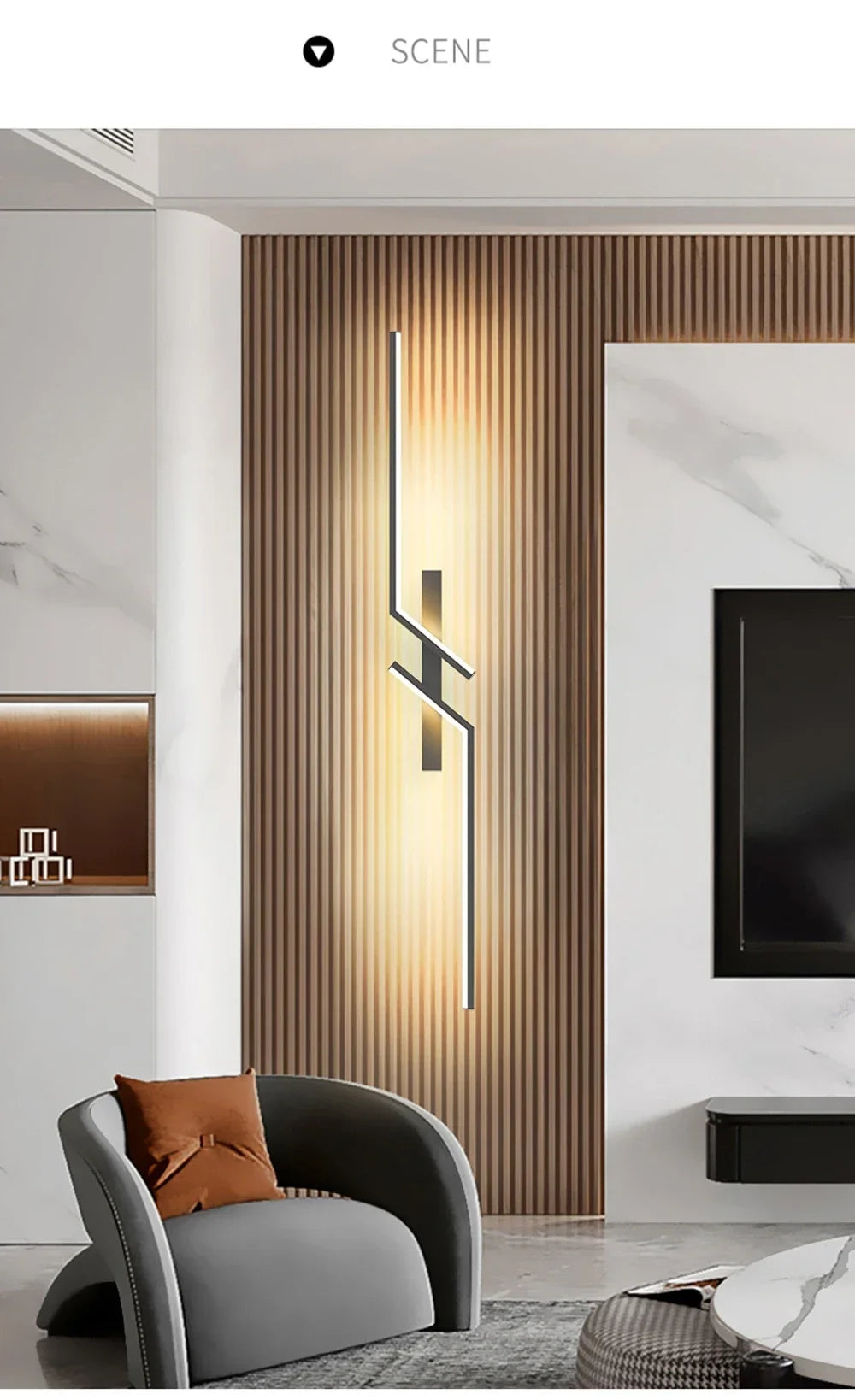 LED Wall Light Modern Minimalist Strip Lighting for Bedroom Bedside Living Room TV Backlight Sofa Decor Wall Sconce Ambient Lamp