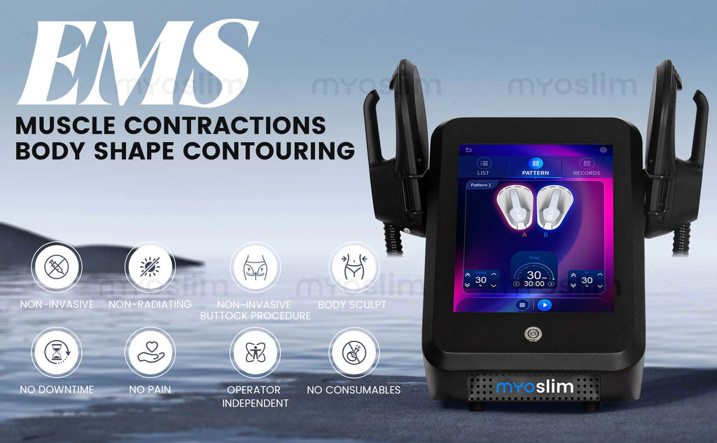 MYOslim EMS Body Slim Sculpt Muscle Stimulate Fat Removel Machine 6500W Hi-emt RF Weight Lose Portable Electromagnetic