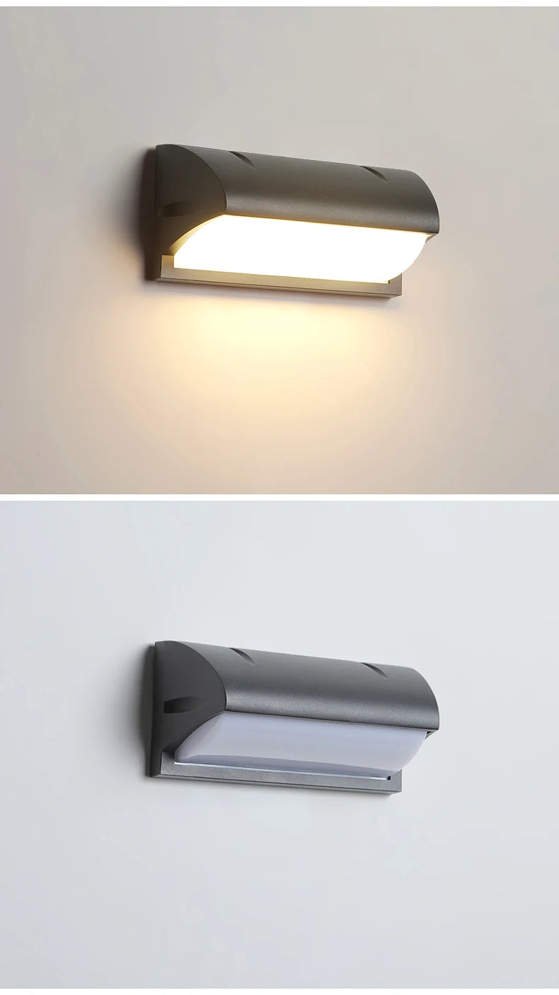 LED Outdoor Wall Light Modern Indoor Home Waterproof IP65 Courtyard Light Porch Light Balcony Wall Light Park Decorative Light