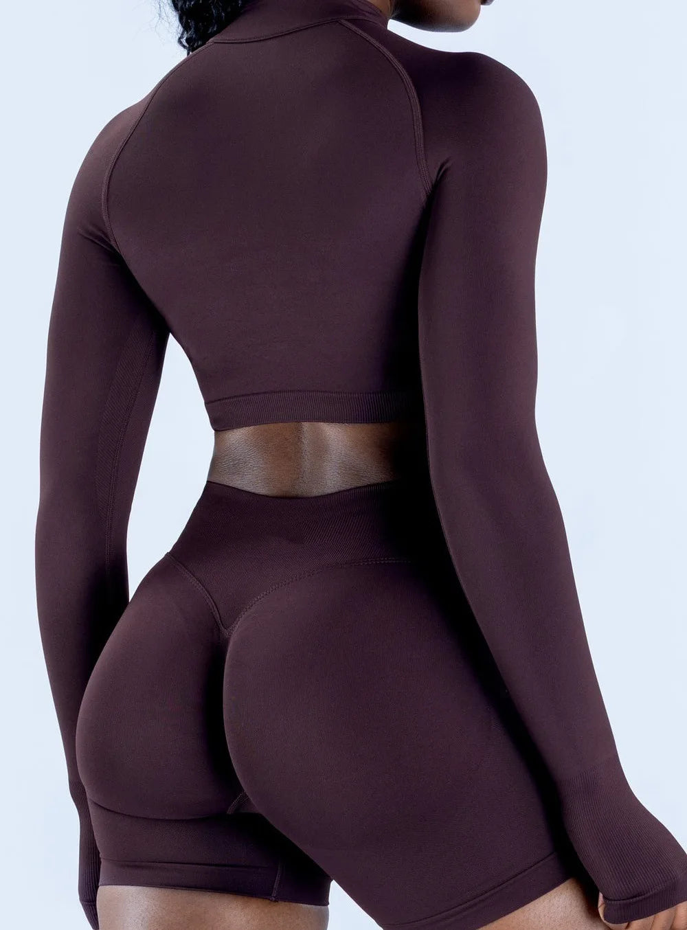 NCLAGEN Crop Zippy Fitness Top Long Women Sleeve GYM Clothes Seamless Running Workout Quick Dry Pilates Sports Yoga Shirt