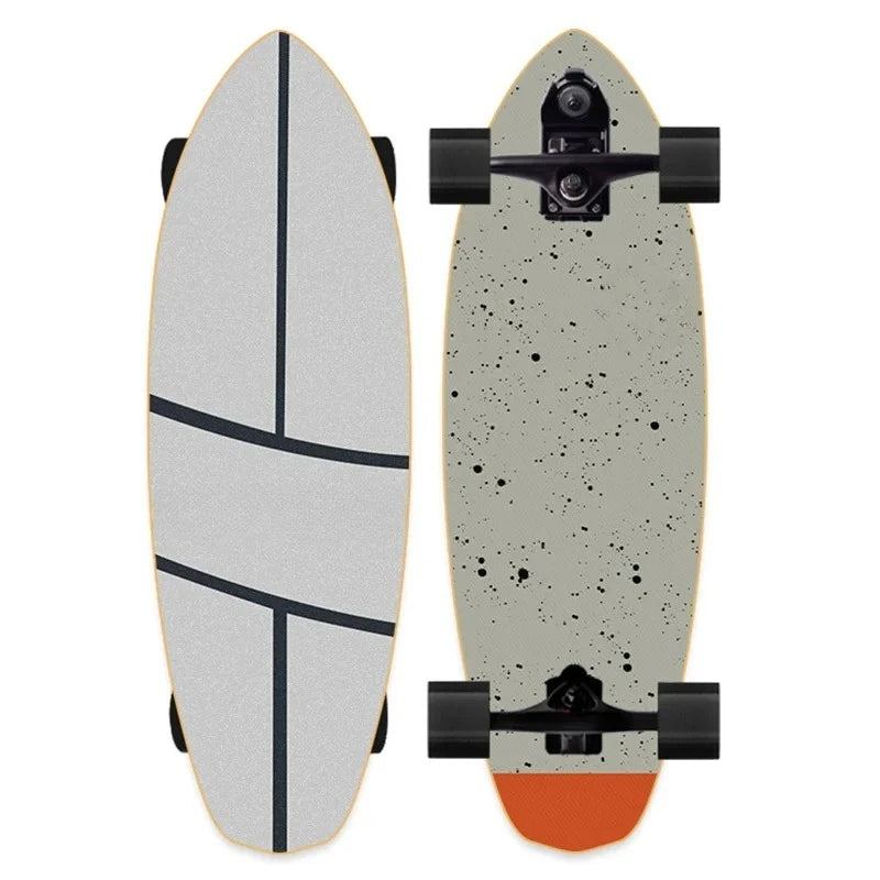 82cm Professional S7 P7 Carver Surf Land Skateboard Highly Smooth Maple Professional Land Surfboard Big Fish Board