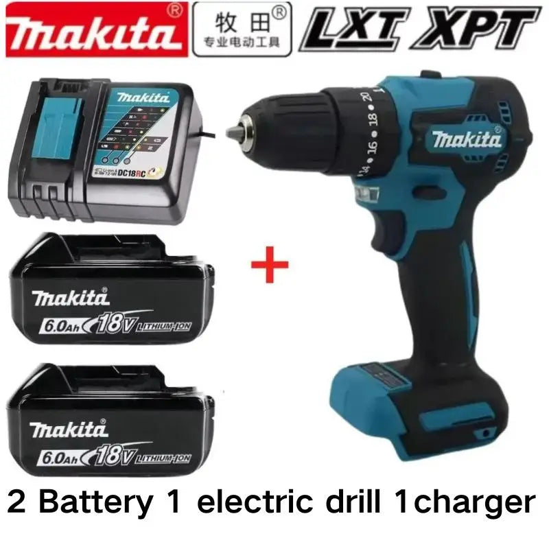 100% Origina Makita 18V 5ah 6ah 9ah Powerful tool battery+charger, For makita batter lithium rechargeable impact drill household