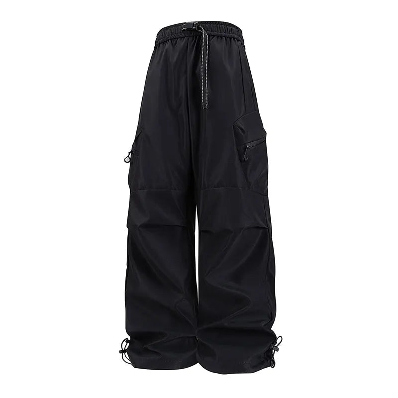 Spring Autumn Casual Pant Fashion Loose Comfortable Breathable Multiple Pockets Cargo Long Pants Fitness Running Casual Trouser