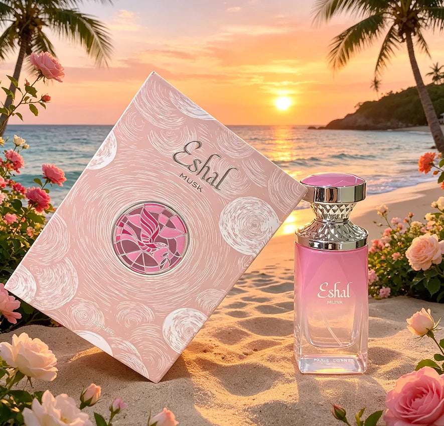 Paris-Corner Eshal Musk newly launched female perfume spray, sweet white flowers, soft food flavor, musk, 3.4oz100ml