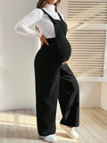 Winter Autumn Maternity Corduroy Strappy Jumpsuit Women Pants 2025 Casual Suspender Fashion Wide Leg Playsuits Pregnant Trousers