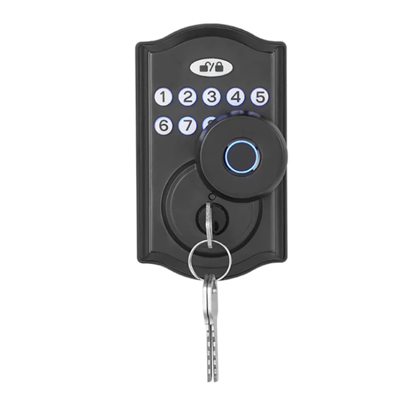 -MEOF Fingerprint Door Lock With APP Control/Fingerprint/Password/Key, Smart Deadbolt Lock With Automatic Lock