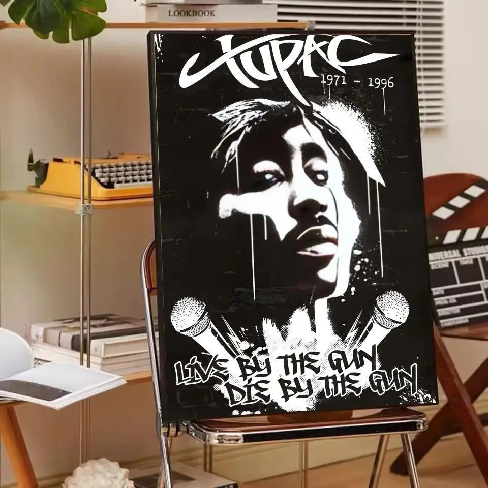 Rapper 2Pac T-Tupac S-Shakur Poster Paper Print Home Living Room Bedroom Entrance Bar Cafe Art Painting Decoration