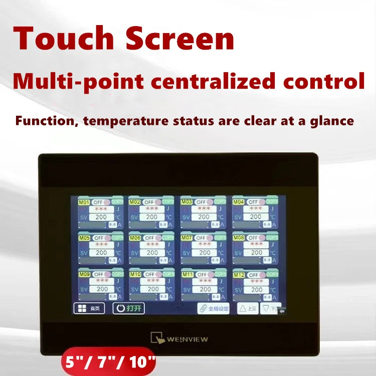 6-96 Zones Touch Screen Multi Channels Hot Runner Integrated Temperature Controller for Plastic Molding！