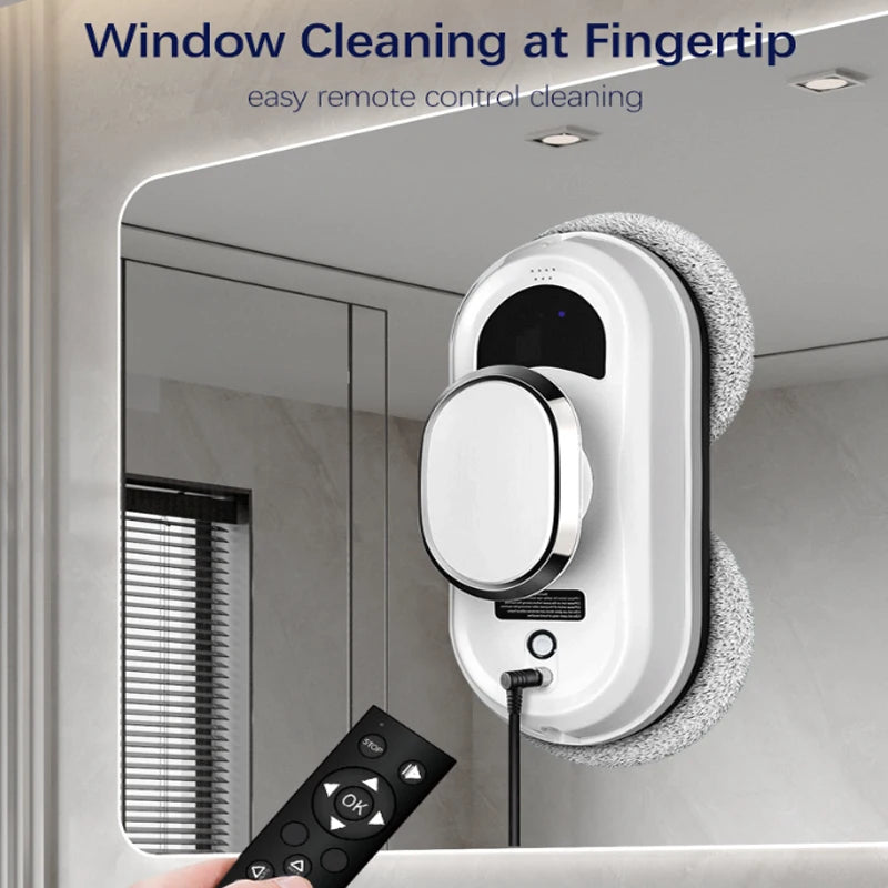 Window Cleaning Robot White Home Automatic No Spray and Water Spray Intelligent Wipe High-rise Large Area Window Clean