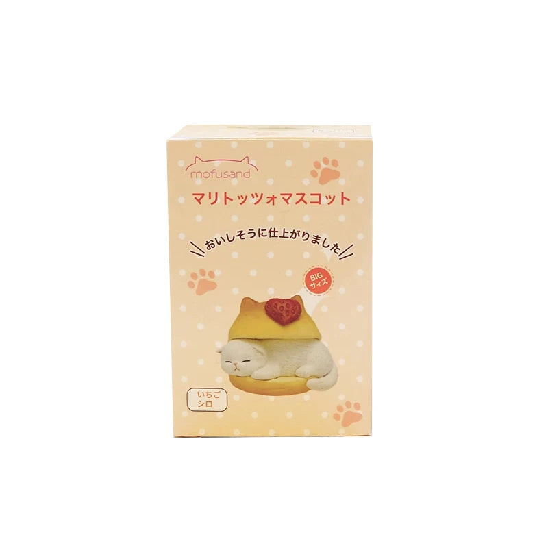 Mofusand Burger Cat Series Blind Box Cute Heal Animal Diy Desktop Ornament Model Toys Mystery Box Surprise Peripheral Fun Gifts