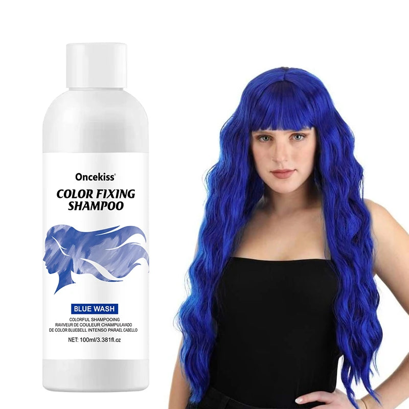 Semi-permanent hair coloring shampoo,invisible shampoo, protects and fixes color,enhances color shine,rich foam, protects scalp