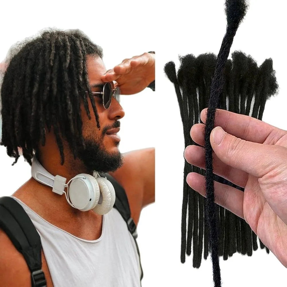 0.6cm Human Hair Dreadlock Extensions T1B/27/30/99j Loc Extensions Human Hair Permanent Loc Extensions Human Hair
