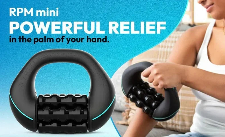 Electric Mini Rolling Massager Multi-grip Ergonomic Handle Whole Body Fatigue Relief Deep Tissue Rechargeable ，Powerful Speed