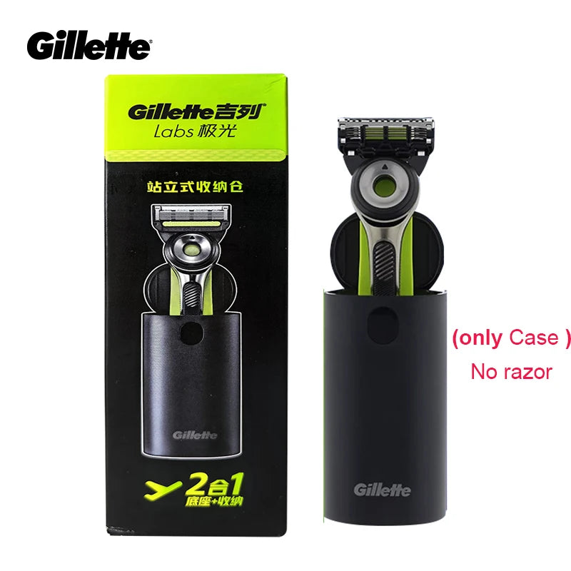 Portable Razor Travel Box Fit for Gillettte Labs Shavers Anti-dust Anti-fall High Quality Plastic Silicone Shaver Storage Case