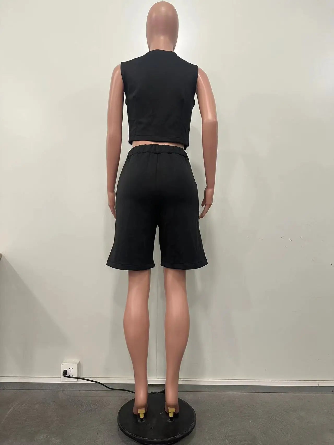 Shorts Pant Set Women Two Piece Sets V Neck Sleeveless Vests Tops Short Pants High Waist Y2k Streetwear Casual Solid 2026